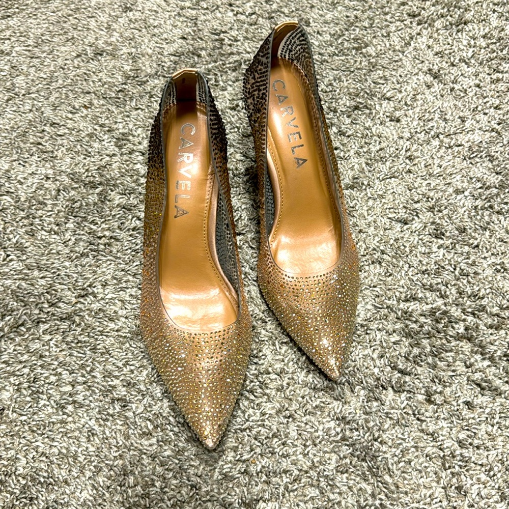 Rhinestone heels 👠 size 7